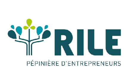 Logo du RILE pépinière d'entrepreneurs avec un arbre abstrait