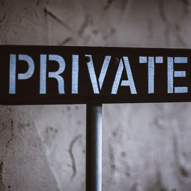 Panneau PRIVATE