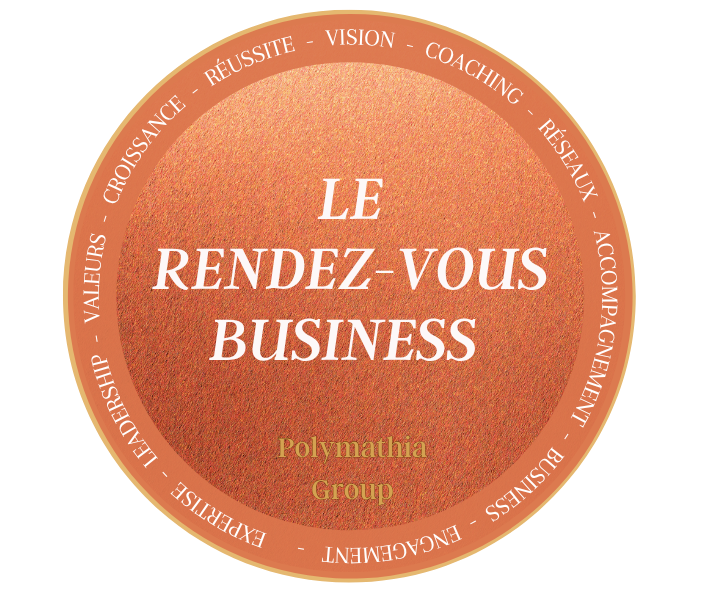 Logo VDI & MLM pour Polymathia Group Logo avec les mots "VDI & MLM" et un fond vert émeraude entouré de texte.