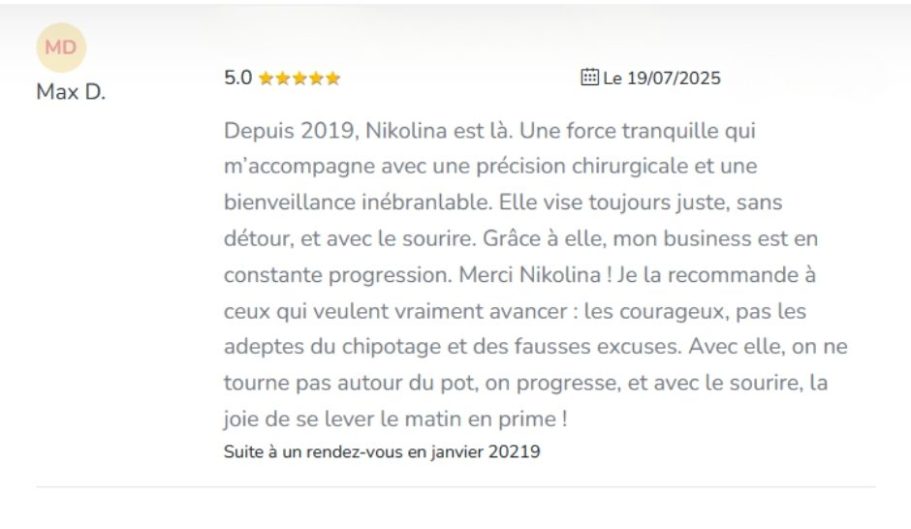 Avis positif resalib Nikolina Popovski