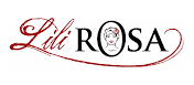 Logo restaurant Lili Rosa à Vedène Logo de Lili Rosa, avec une typographie élégante et un visage en silhouette.