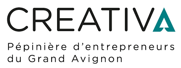Logo de Creativa, pépinière d'entrepreneurs du Grand Avignon.