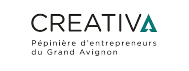 Logo de Creativa, pépinière d'entrepreneurs du Grand Avignon.