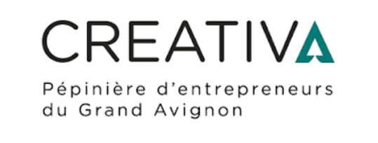 Logo de Creativa, pépinière d'entrepreneurs du Grand Avignon.
