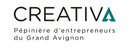 Logo de Creativa, pépinière d'entrepreneurs du Grand Avignon.