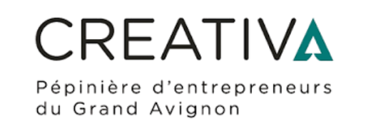 Logo de Creativa, pépinière d'entrepreneurs du Grand Avignon.