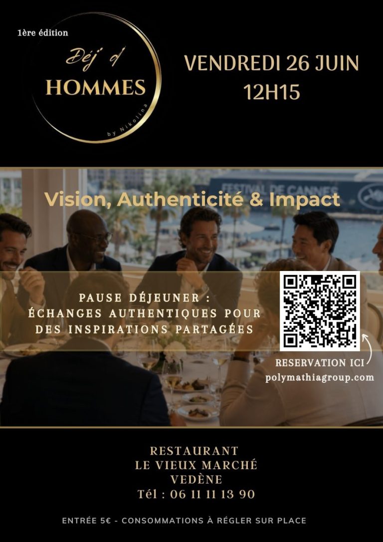 Invitation à un événement sur le thème de l'authenticité et de l'impact social.